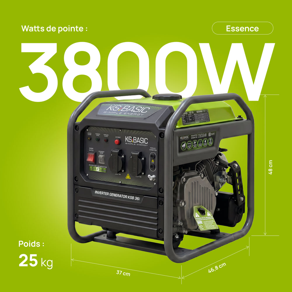 Groupe électrogène inverter KSB 36i 