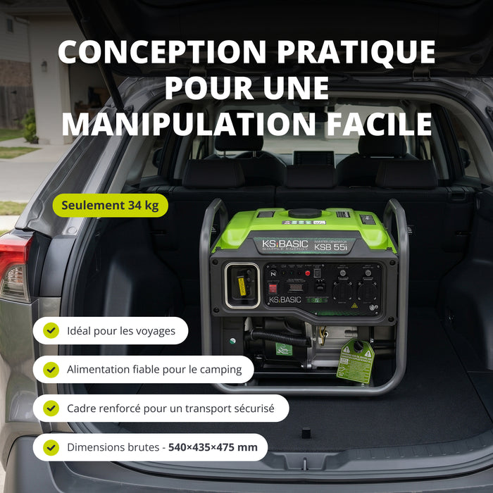 Groupe électrogène inverter KSB 55i 