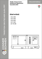 Diesel erőmű KS 22-3BE, KS 35-3BE, KS 50-3BE, KS 72-3BE, KS 110-3BE