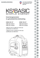 Invertergenerator in geluidsdichte behuizing KSB 22i S, KSB 33i S