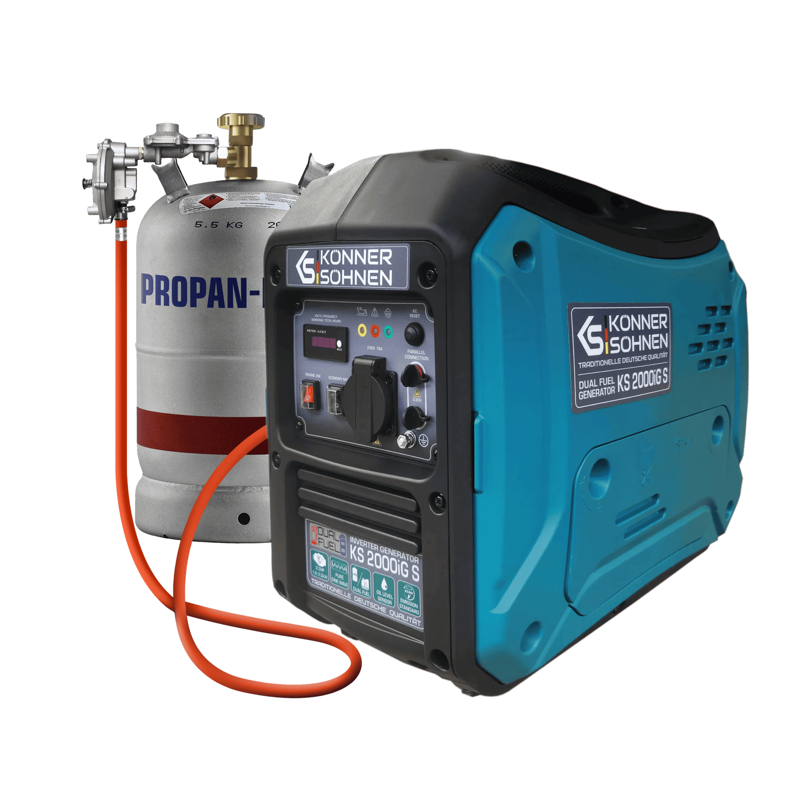 LPG/benzine invertergenerator KS 2000iG S