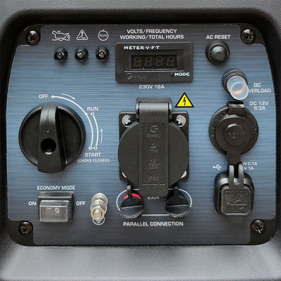 Painel de controlo ergonómico