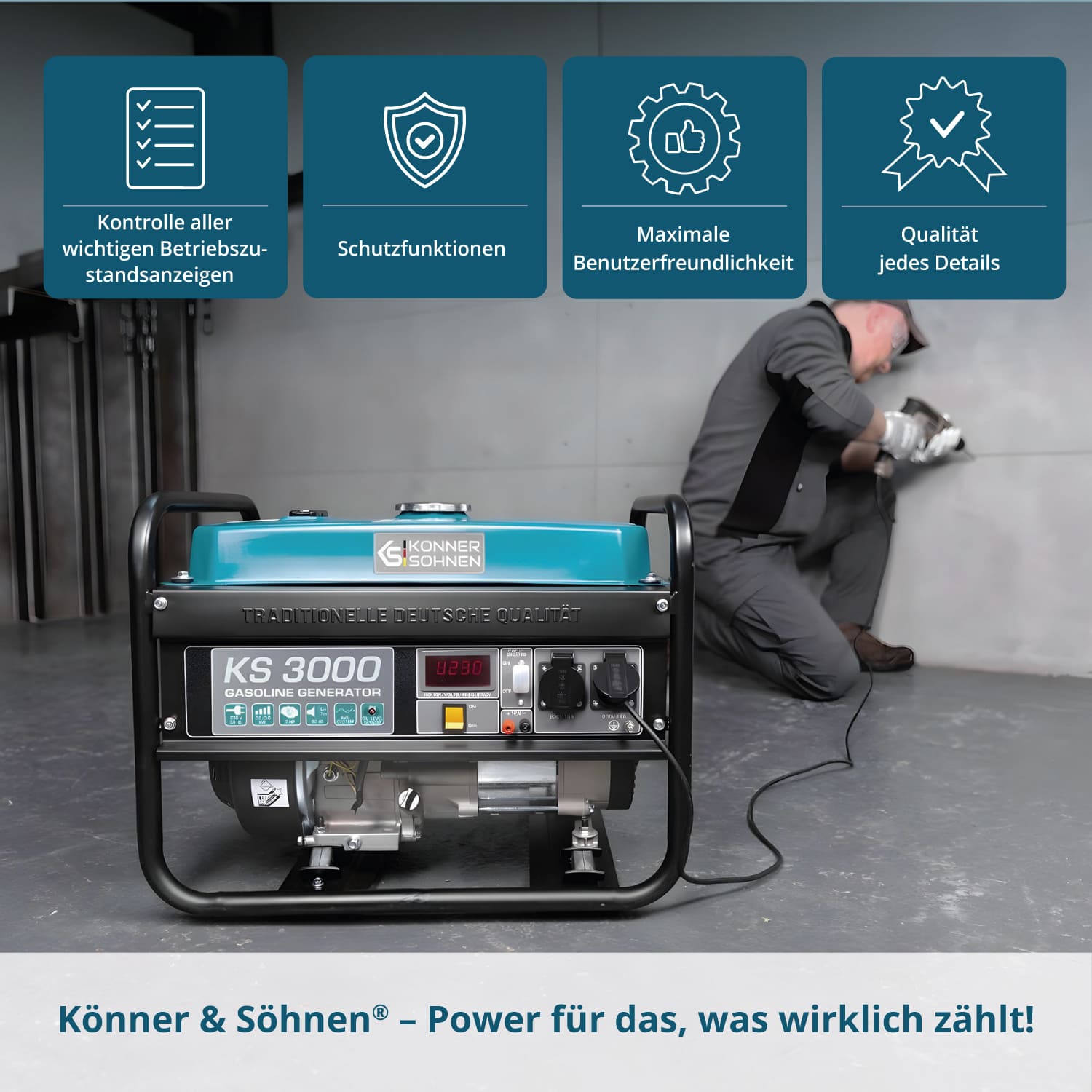 Generator pe benzină „Könner & Söhnen” KS 3000