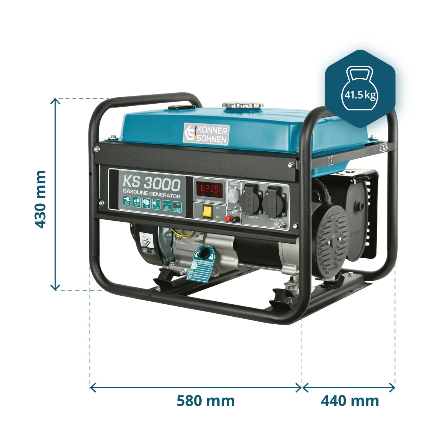 Generator pe benzină „Könner & Söhnen” KS 3000