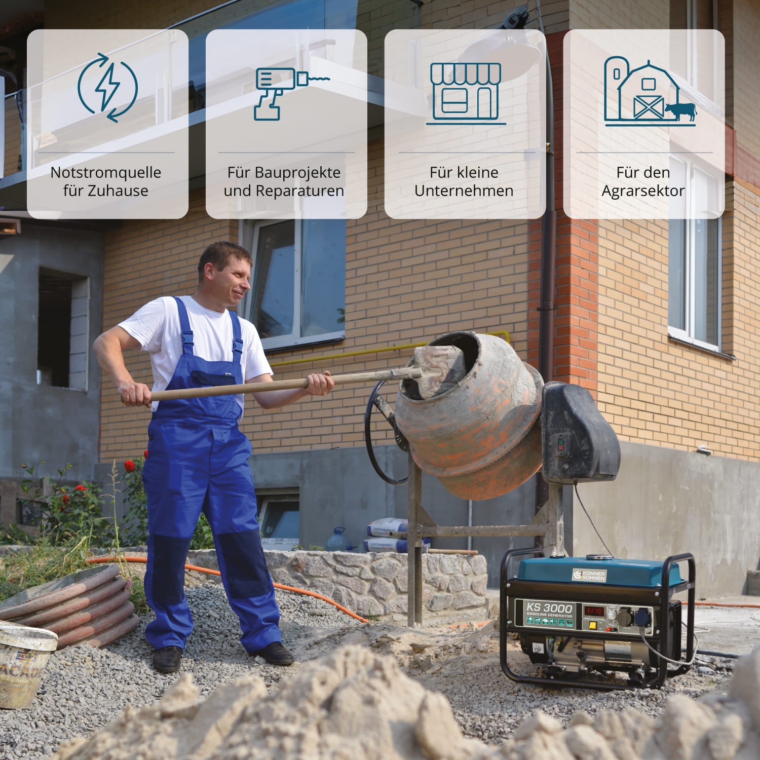 Generator pe benzină „Könner & Söhnen” KS 3000