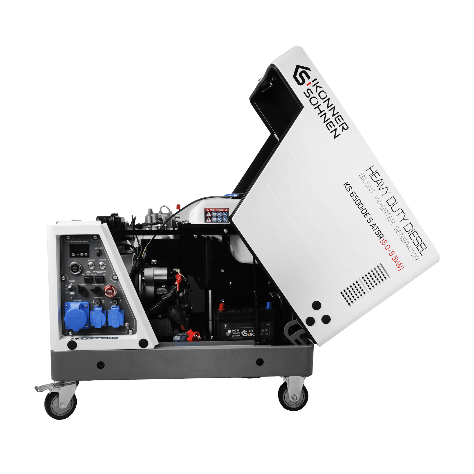 Diesel-Inverter-Generator im Schallschutzgehäuse KS 6500iDE S ATSR