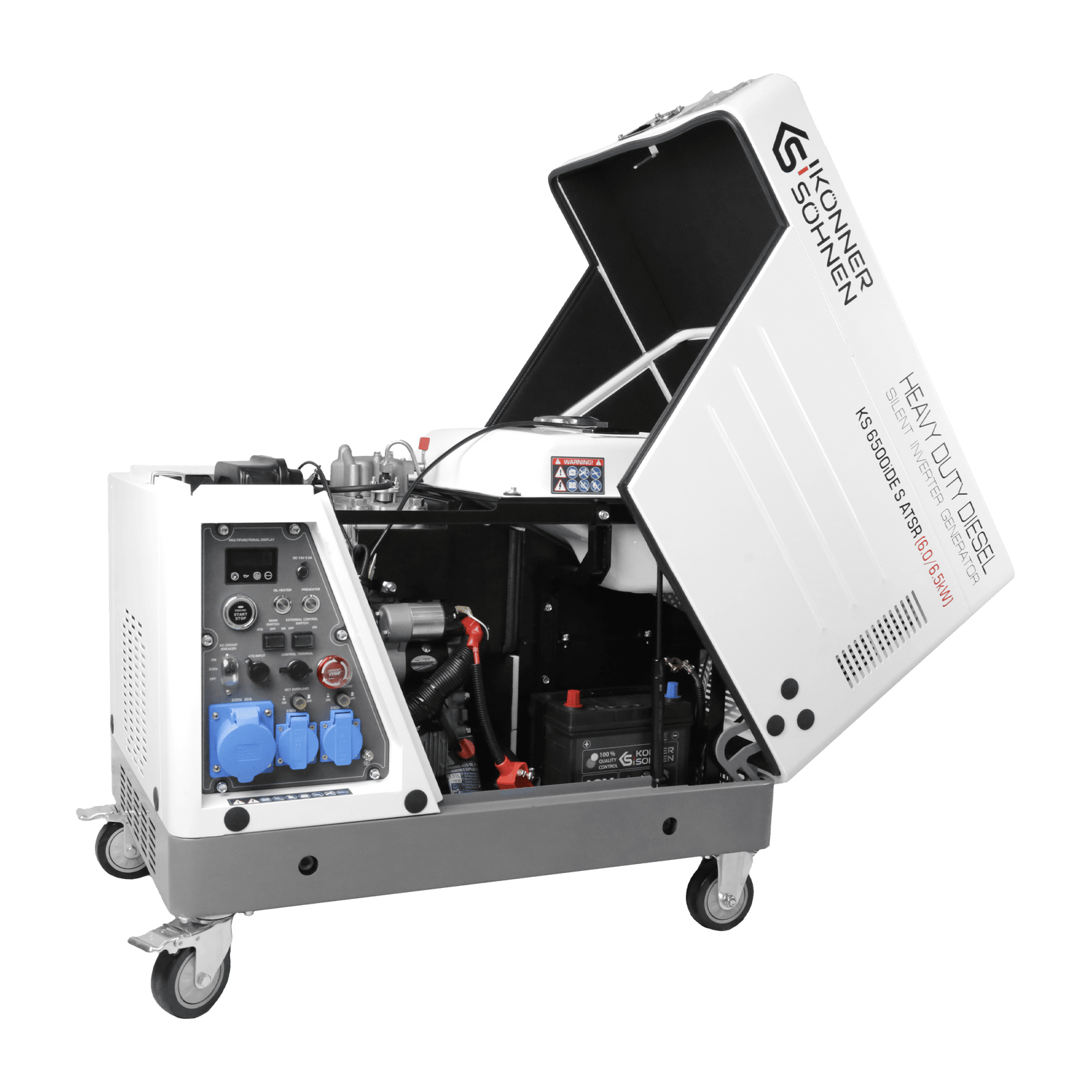 Diesel-Inverter-Generator im Schallschutzgehäuse KS 6500iDE S ATSR