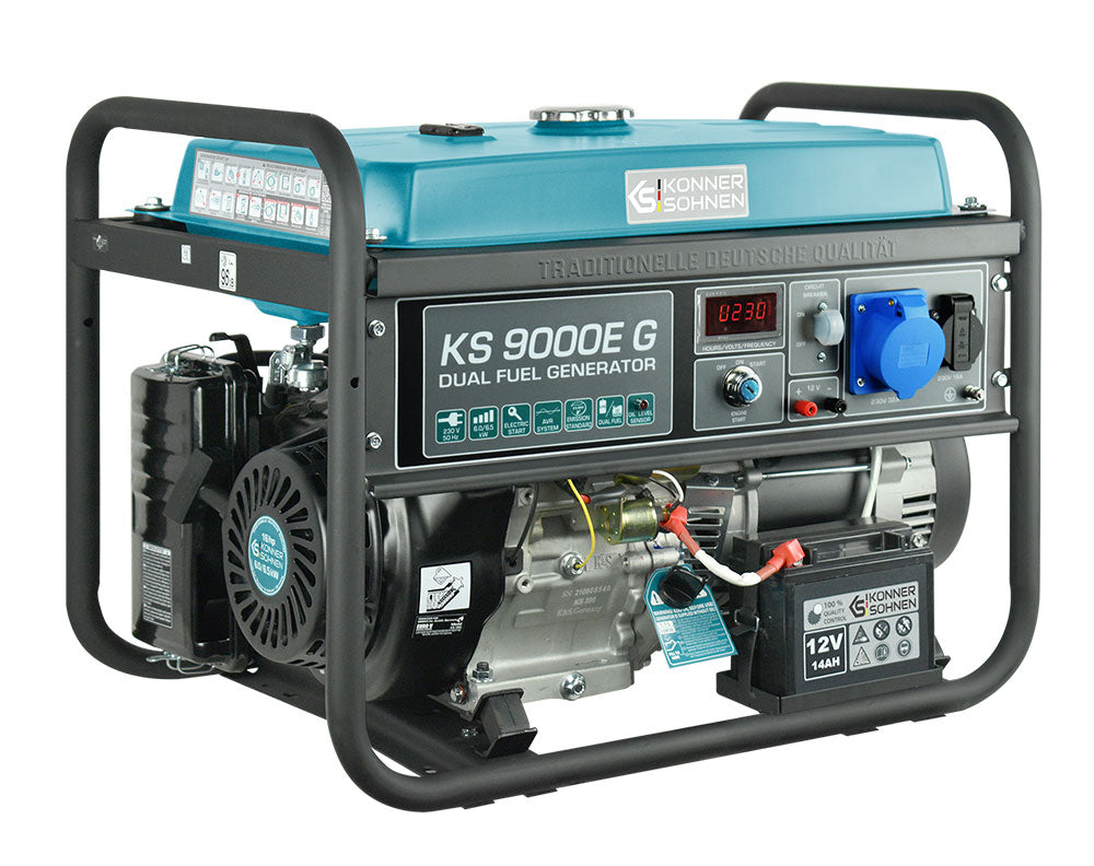LPG/Benzine Generator "Könner & Söhnen" KS 9000E G