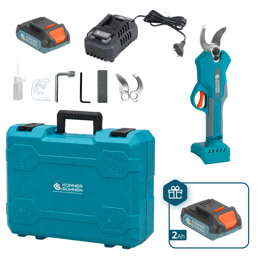 Sladdlös Elektrisk Beskärningssax KS CPS20V-32 Case