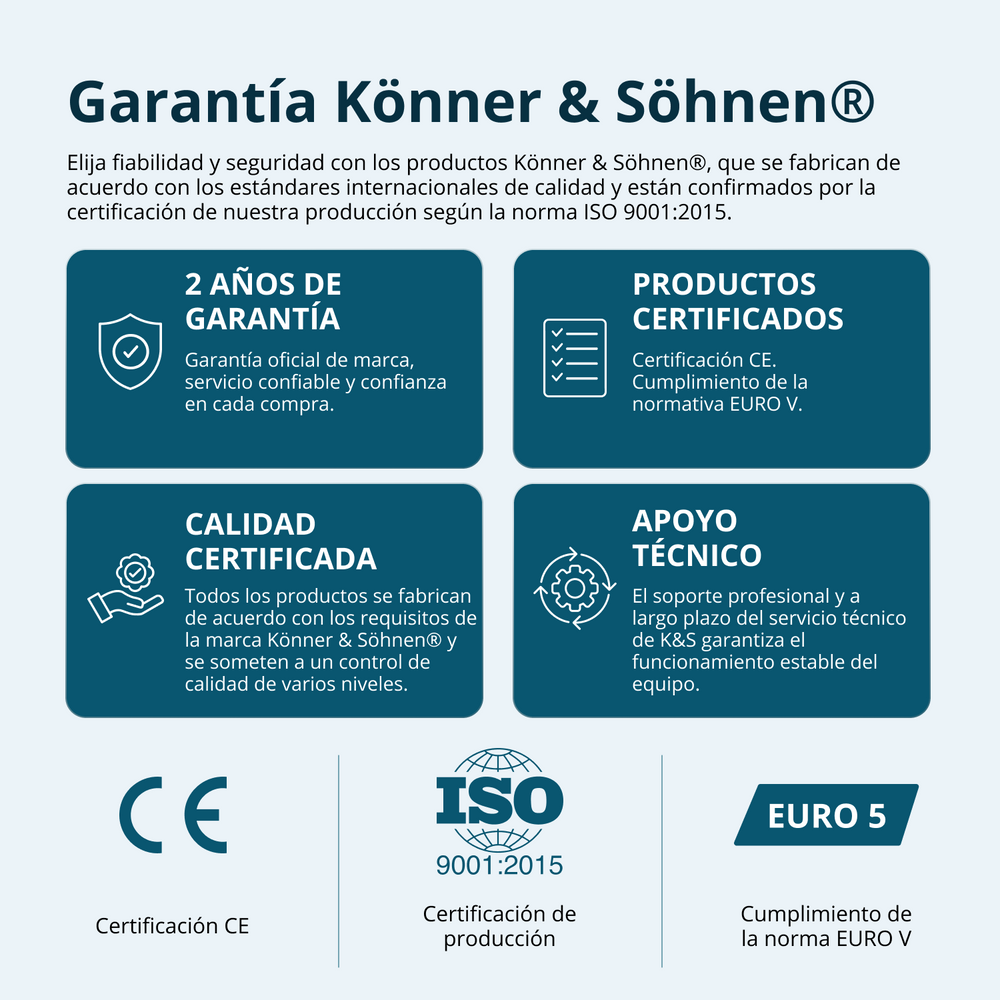 Generador diésel "Könner & Söhnen" KS 9200HDES-1/3 ATSR (EURO V)