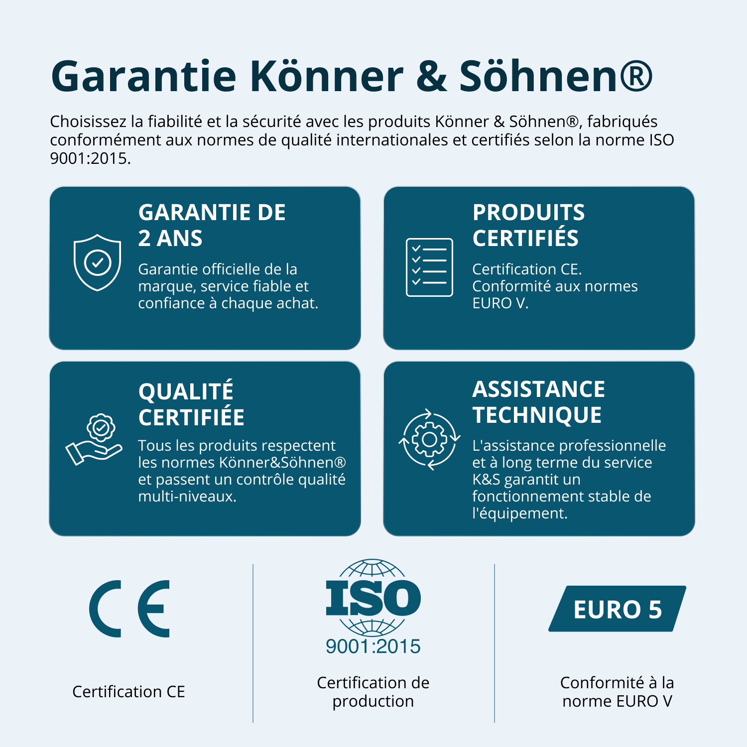 Groupe électrogène-onduleur dans la boîte anti-bruit KS 6000iE S