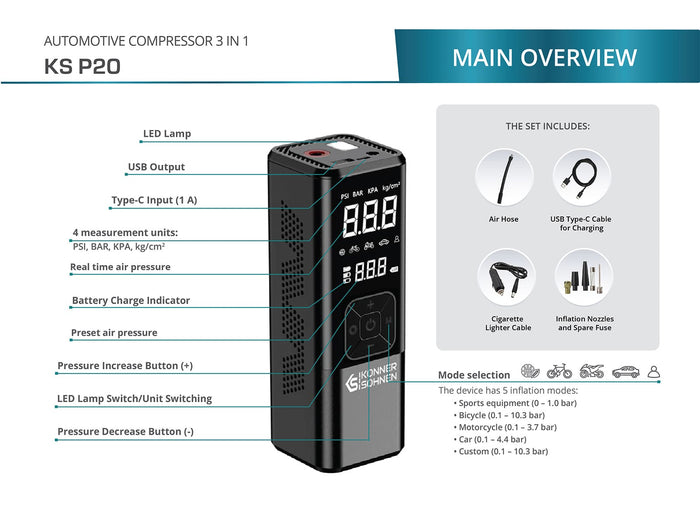 Compresor cu acumulator KS P20