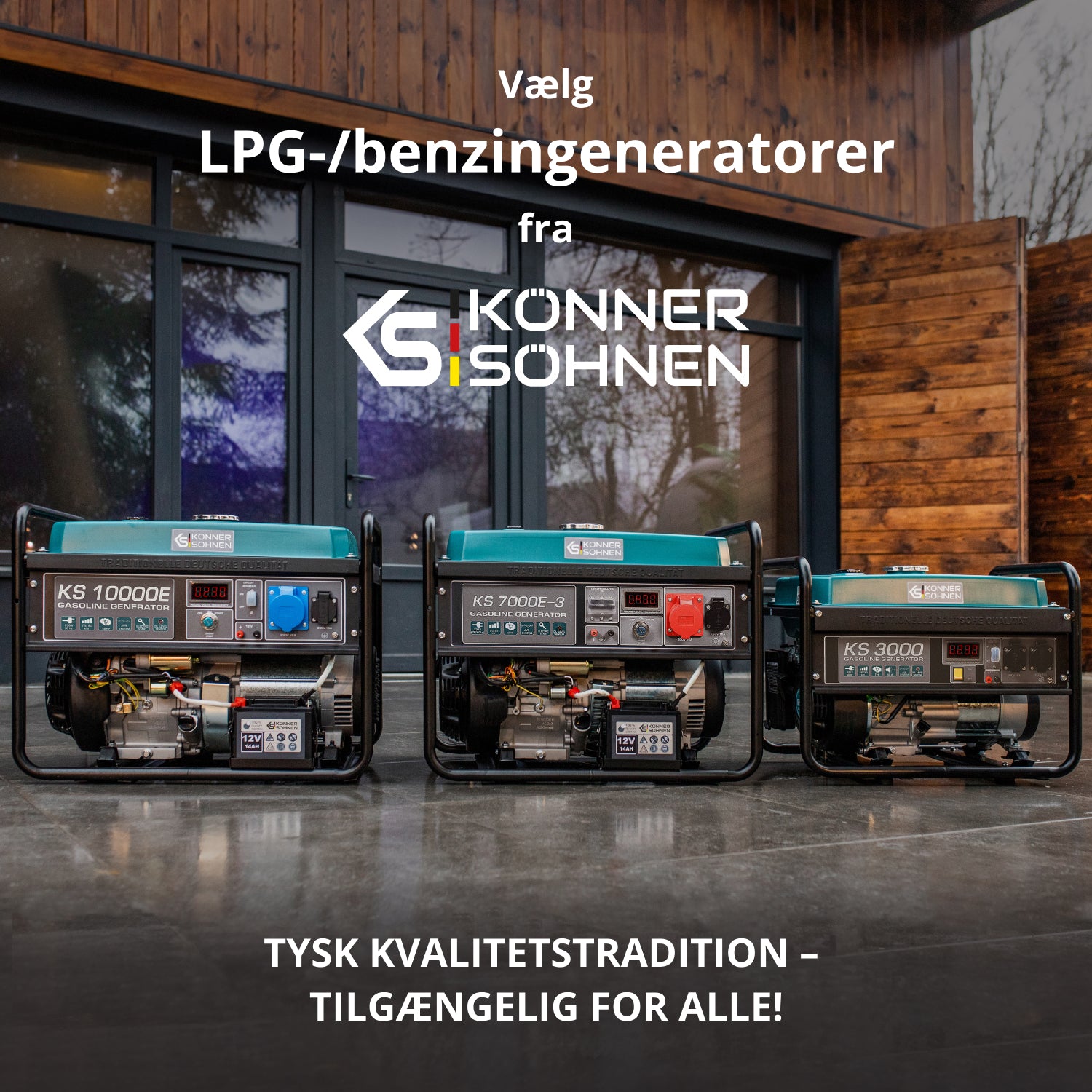 LPG/benzin generator "Könner & Söhnen" KS 2900G