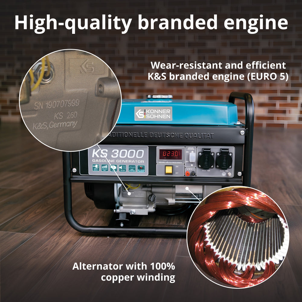 Gasoline generator "Könner & Söhnen" KS 3000