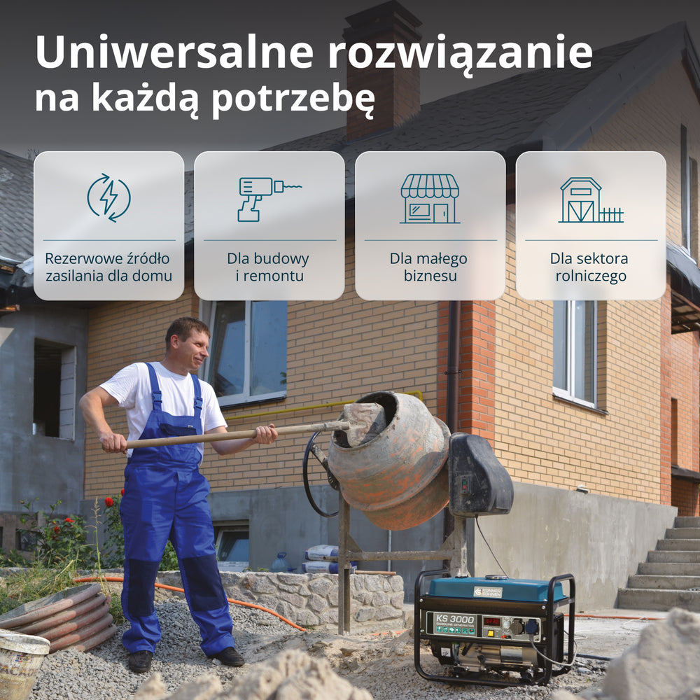 Generator benzynowy „Könner & Söhnen” KS 3000