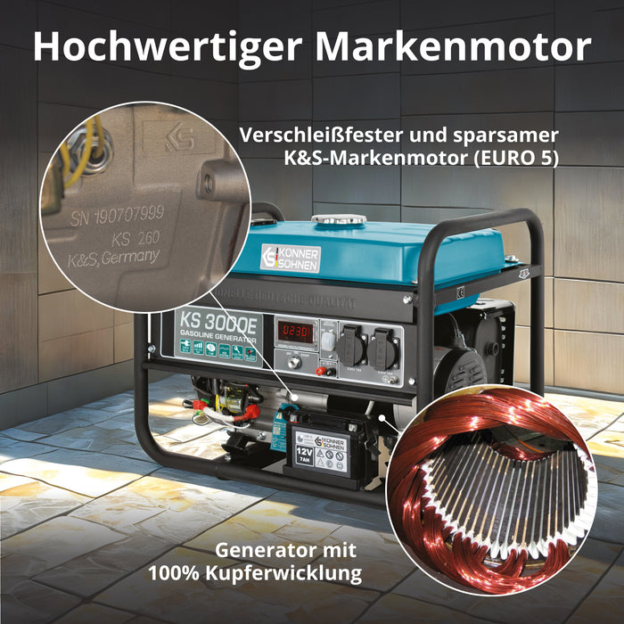 Bensinaggregat "Könner & Söhnen" KS 3000E
