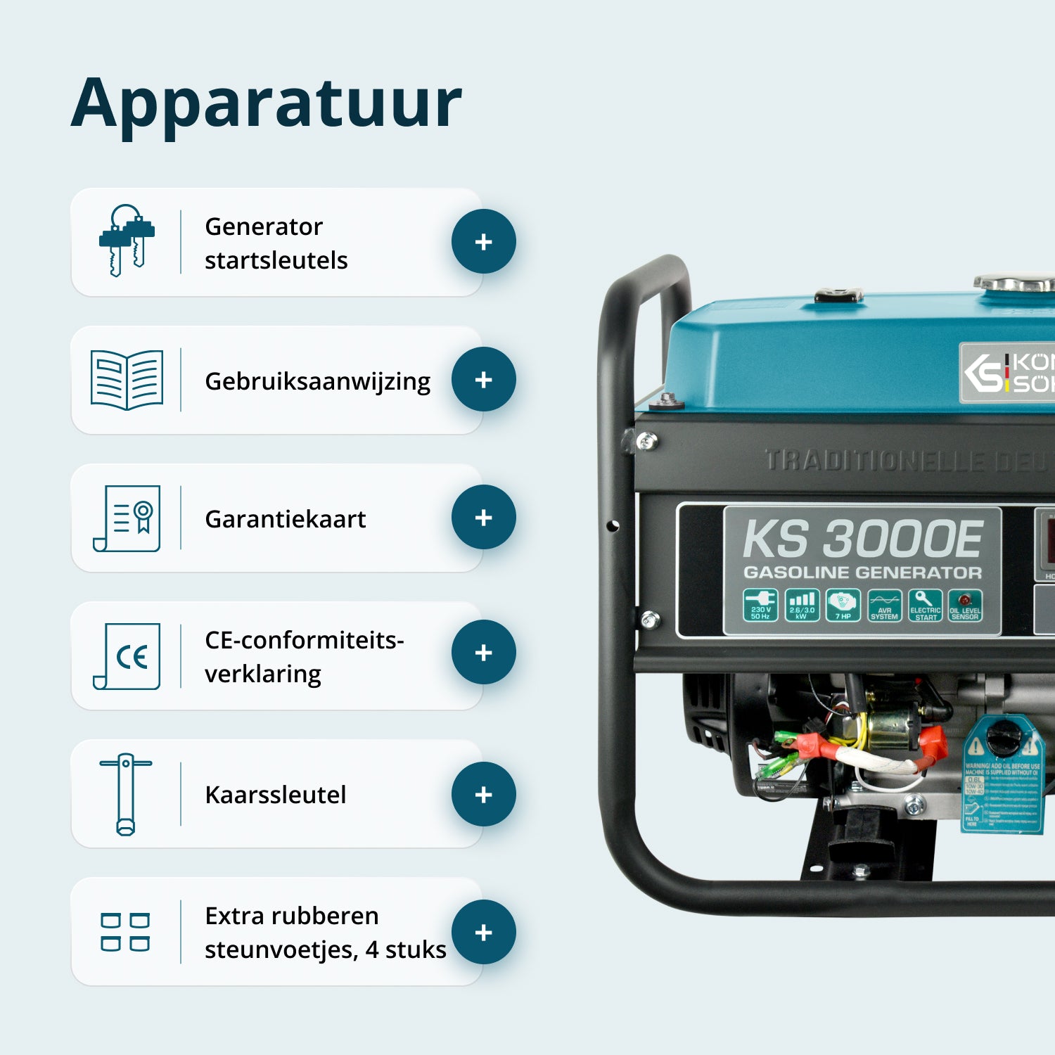 Benzinegenerator "Könner & Söhnen" KS 3000E