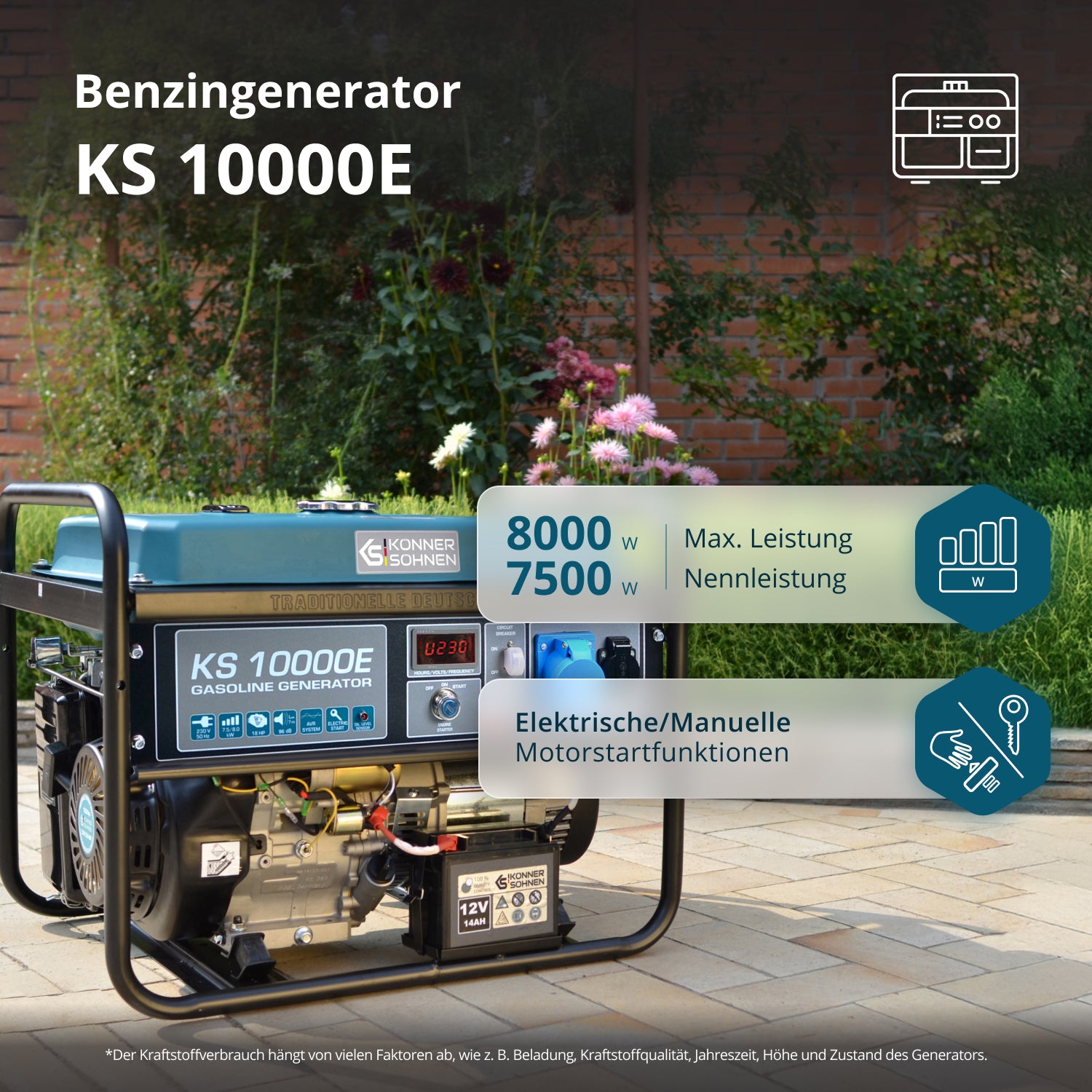 Bensinaggregat "Könner & Söhnen" KS 10000E