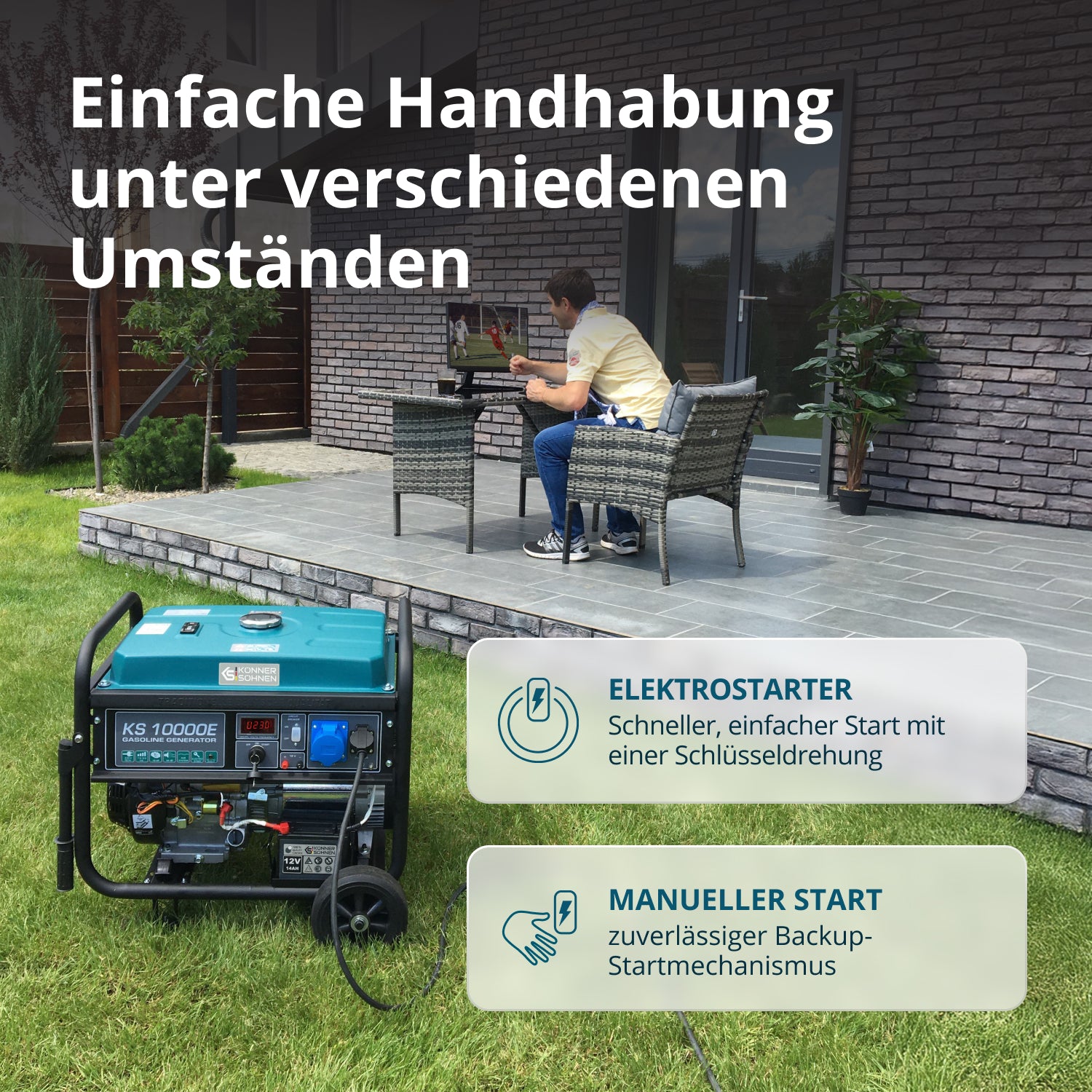Bensinaggregat "Könner & Söhnen" KS 10000E