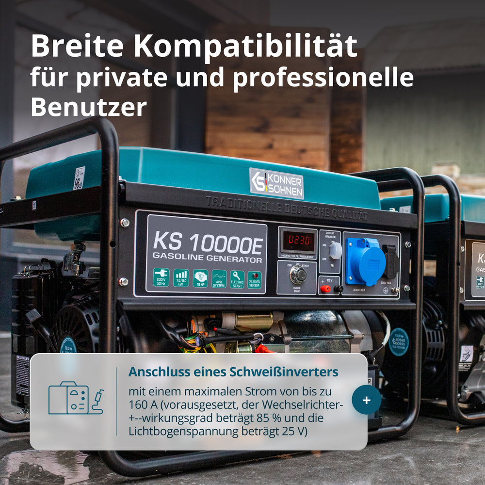 Benzinski generator „Könner & Söhnen“ KS 10000E