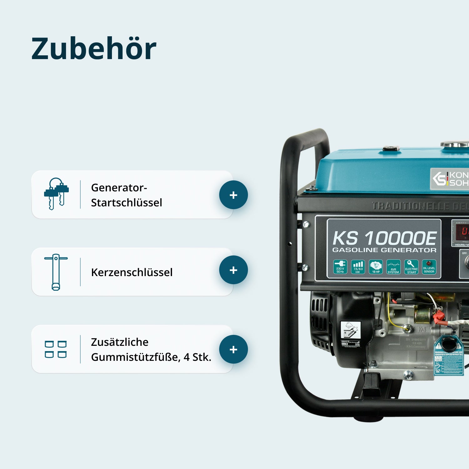 Bensinaggregat "Könner & Söhnen" KS 10000E