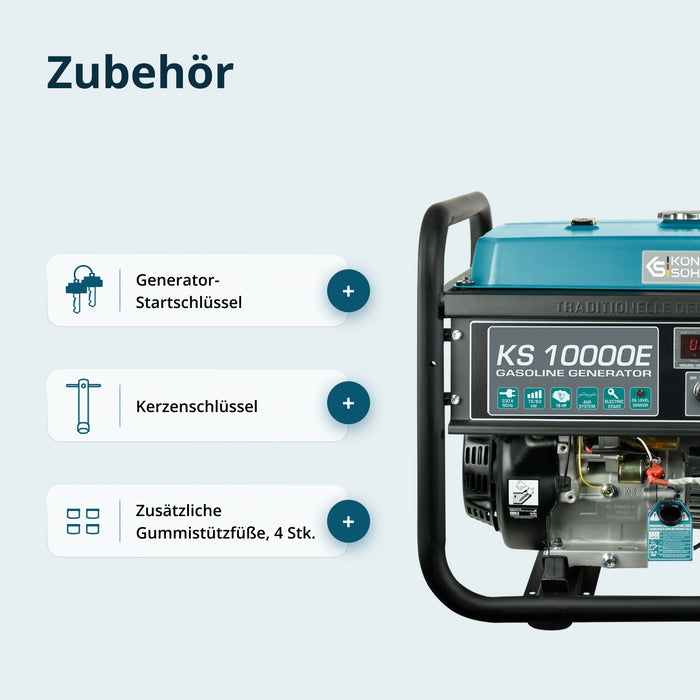 Benzinski generator „Könner & Söhnen“ KS 10000E
