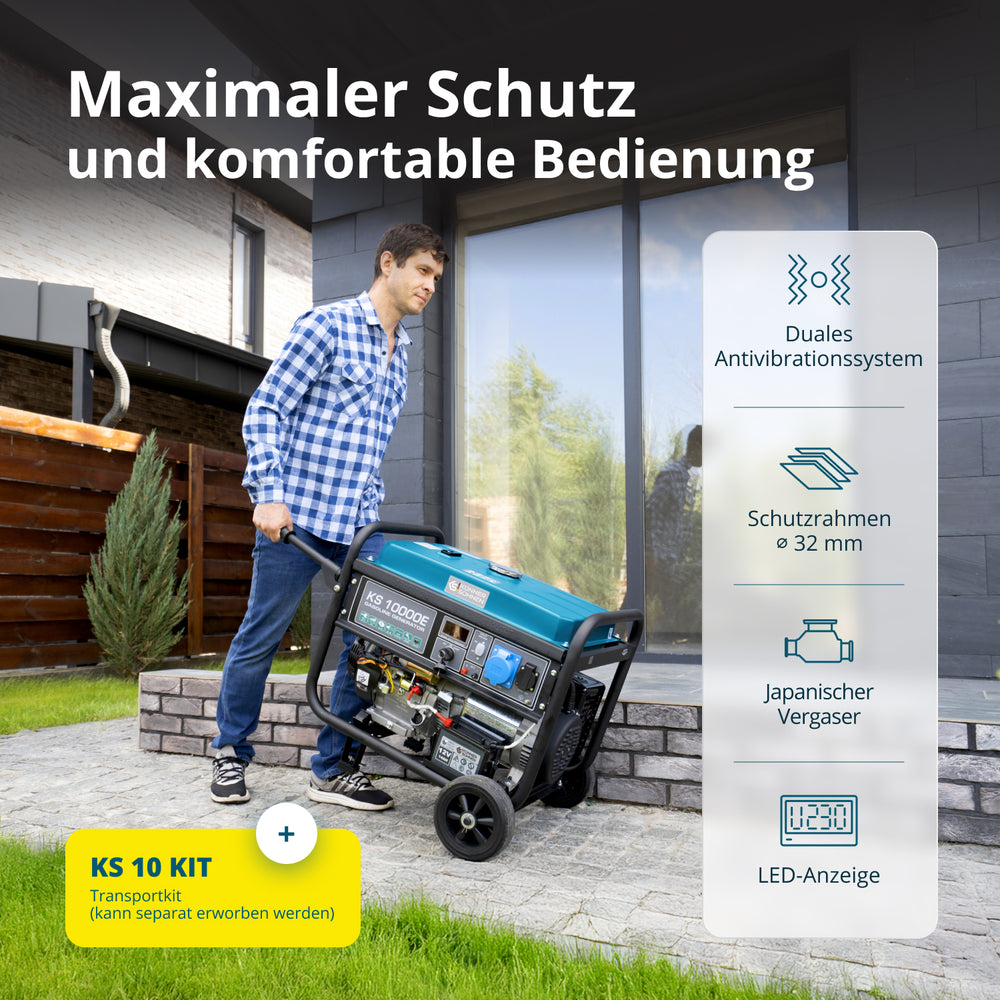Benzinski generator „Könner & Söhnen“ KS 10000E