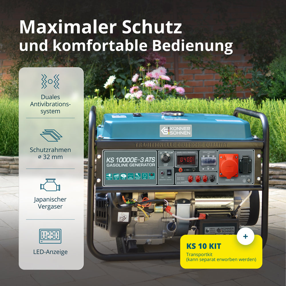 Gerador a gasolina "Könner & Söhnen" KS 10000E-3 ATS
