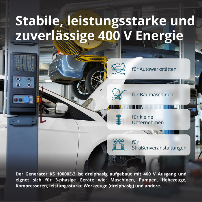 Bensinaggregat "Könner & Söhnen" KS 10000E-3