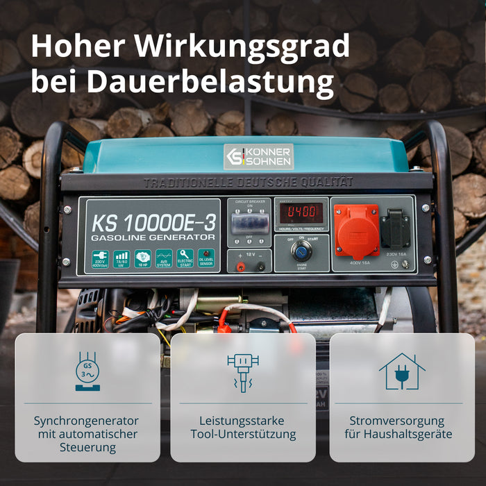 Bensinaggregat "Könner & Söhnen" KS 10000E-3