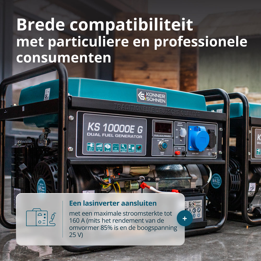 LPG/Benzine Generator "Könner & Söhnen" KS 10000E G