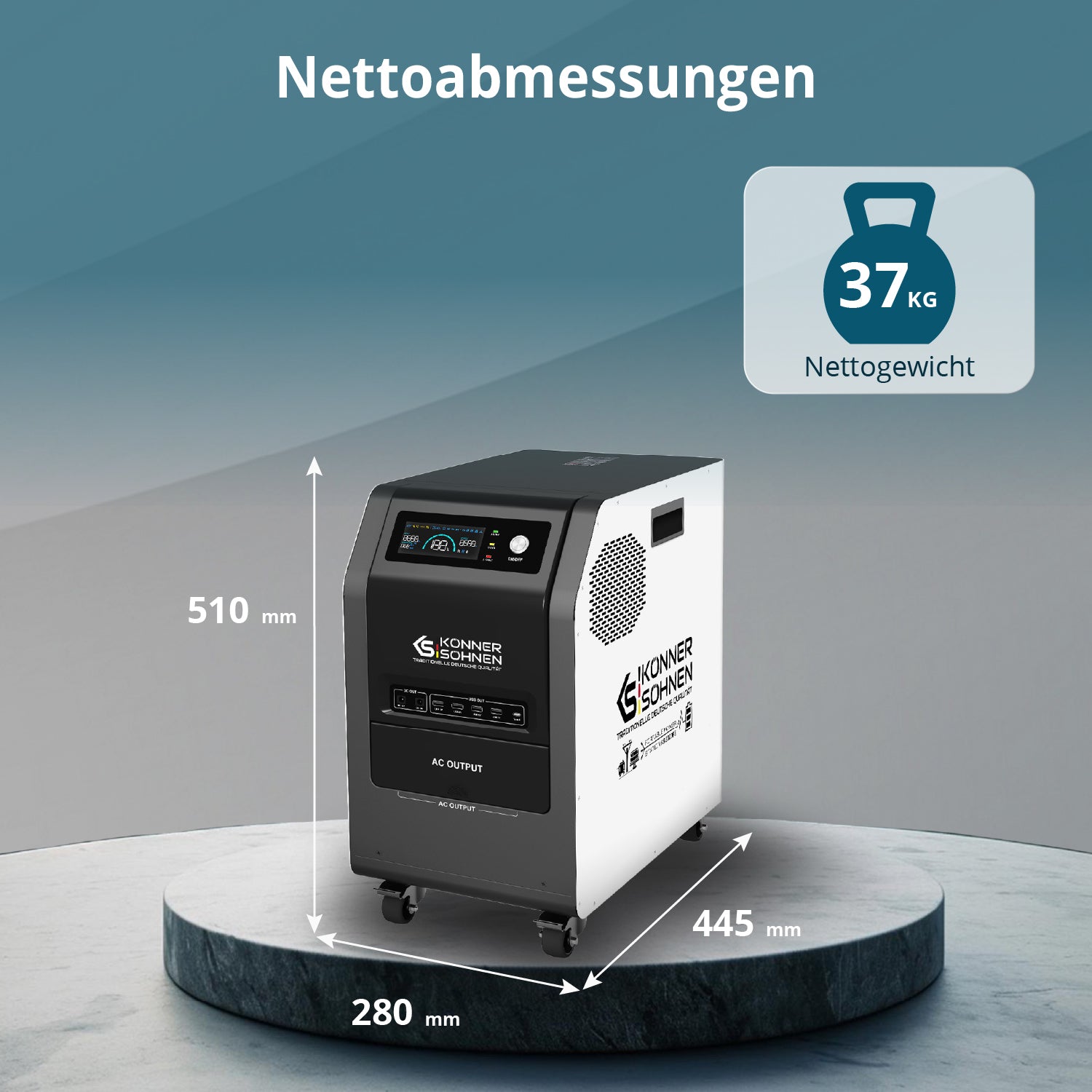 Bærbar strømstation KS 3000PS