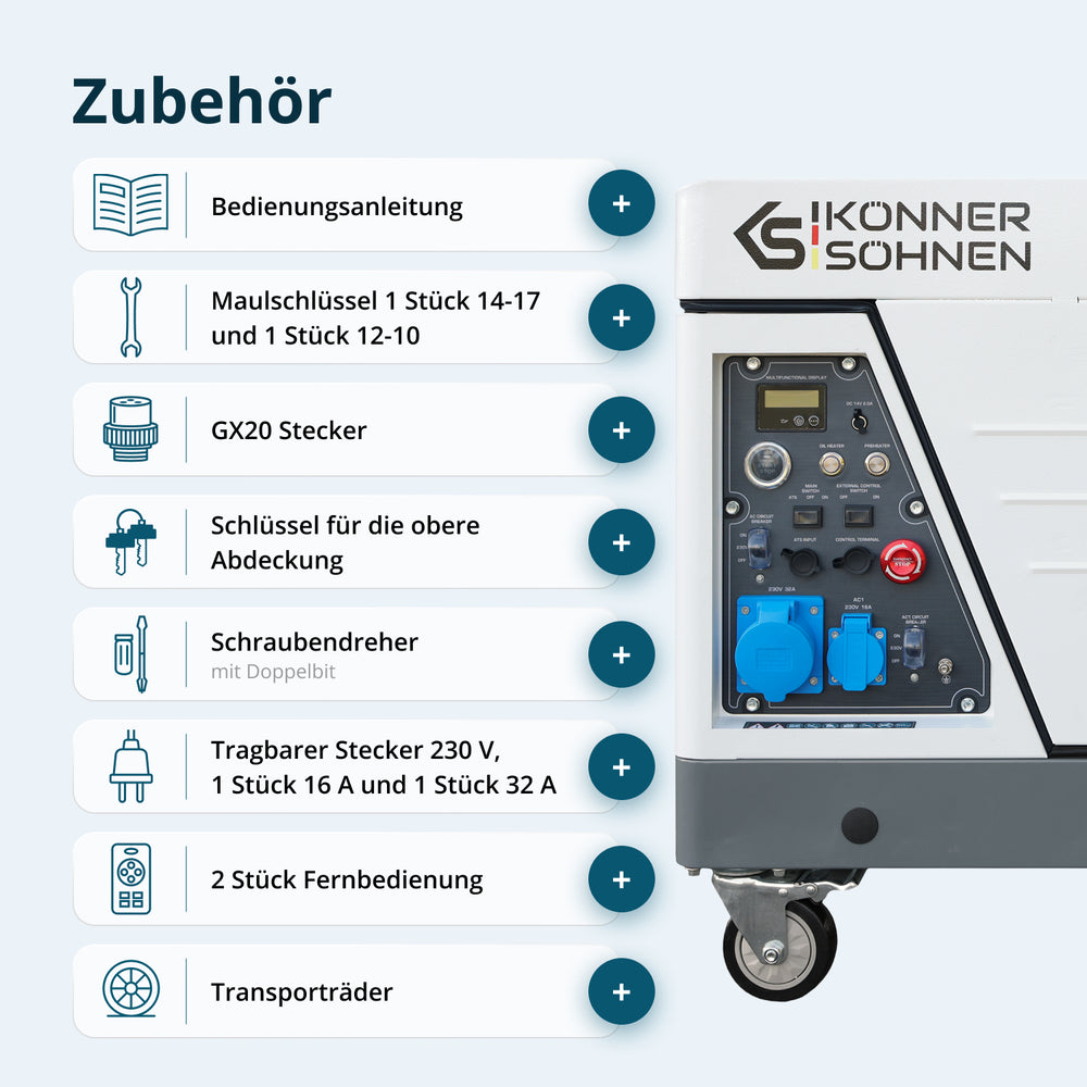 Diesel-Inverter-Generator im Schallschutzgehäuse KS 6500iDE S ATSR