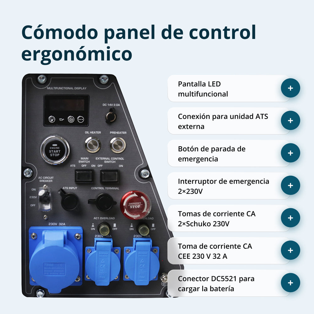 Generador inverter diésel en carcasa insonorizada KS 6500iDE S ATSR
