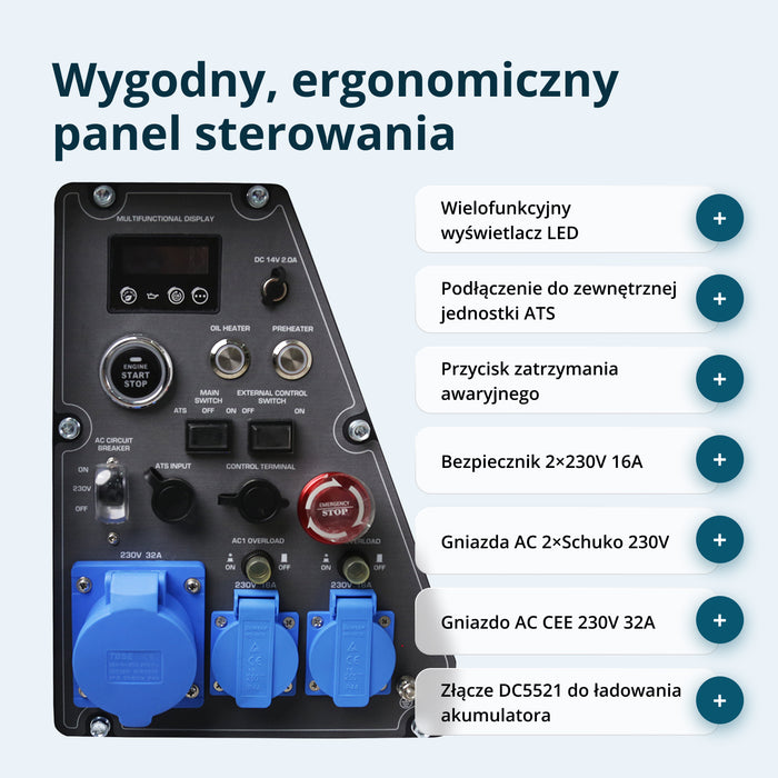 Agregat prądotwórczy inwerterowy diesla w obudowie dźwiękochłonnej KS 6500iDE S ATSR