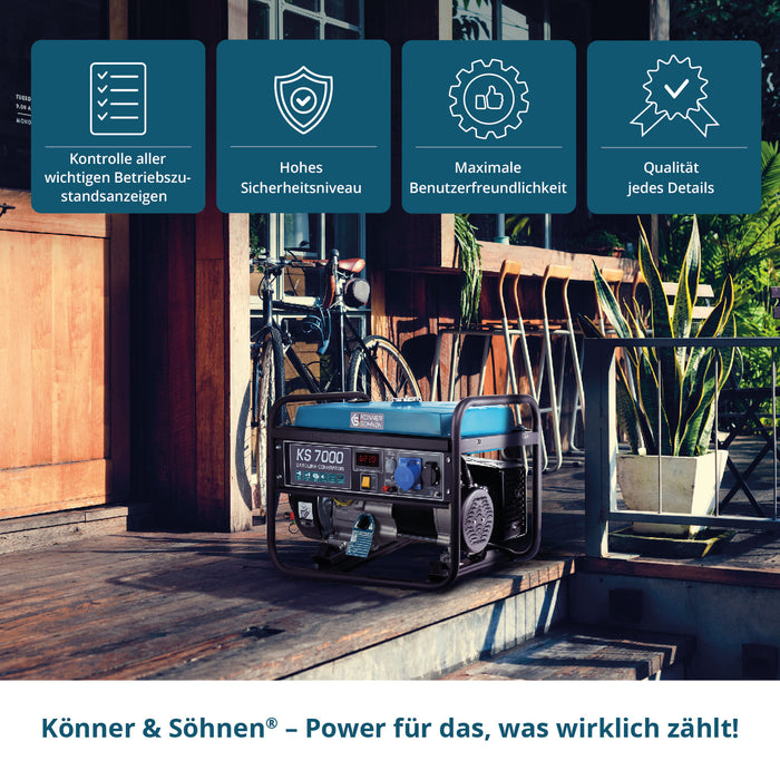 Gerador a gasolina "Könner & Söhnen" KS 7000