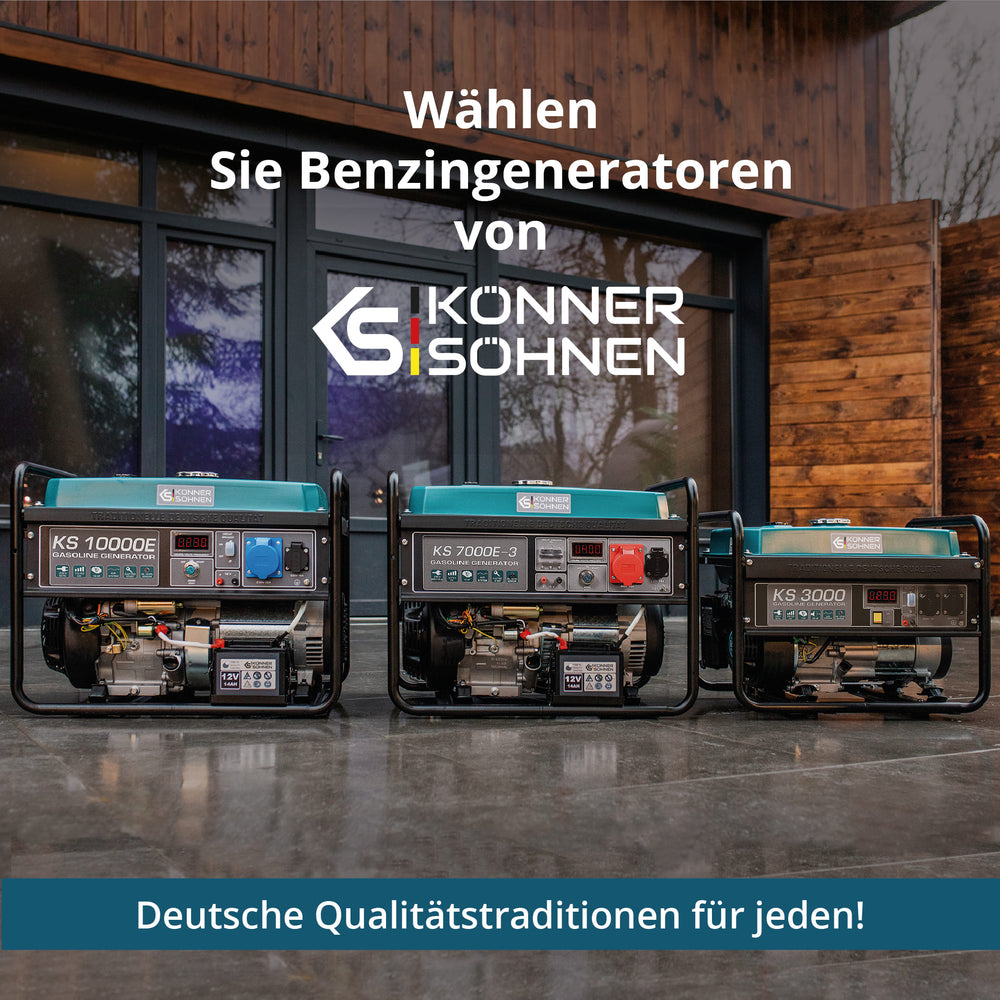 Bensinaggregat "Könner & Söhnen" KS 7000E 1/3