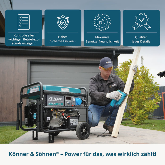 Generator pe benzină „Könner & Söhnen” KS 7000E