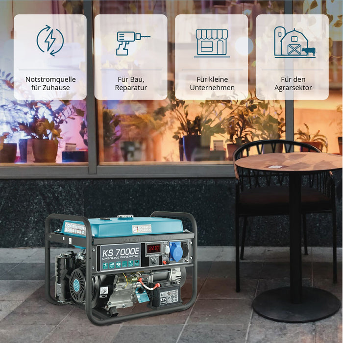 Generator pe benzină „Könner & Söhnen” KS 7000E