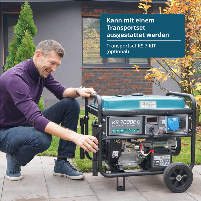 LPG/Benzinski generator „Könner & Söhnen“ KS 7000E G