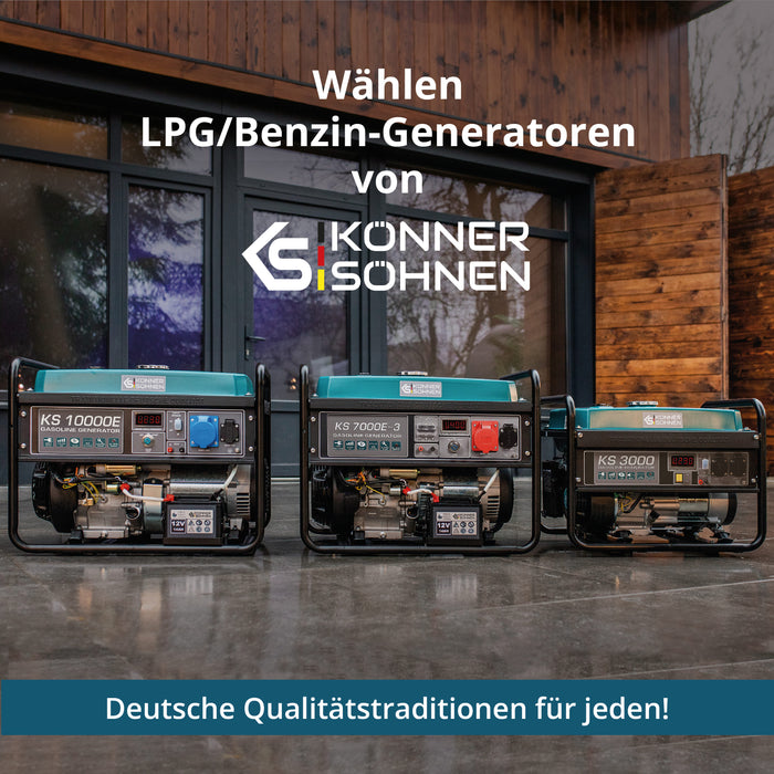LPG/Benzinski generator „Könner & Söhnen“ KS 7000E G