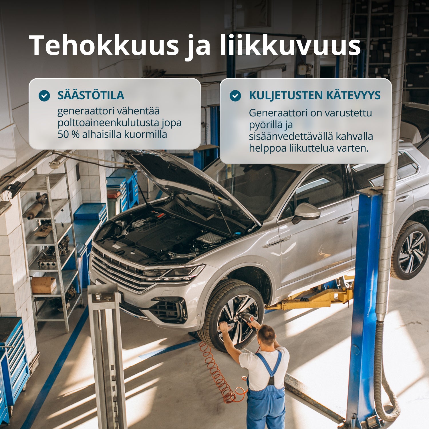 LPG/bensiini invertterigeneraattori KS 8100iEG 1/3