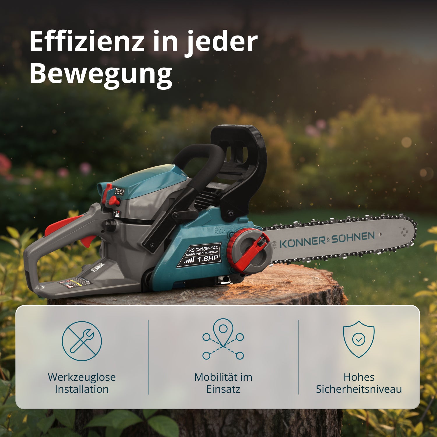 Benzínová motorová pila KS CS18G-14C