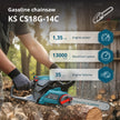 Gasoline chainsaw KS CS18G-14C thumbnail