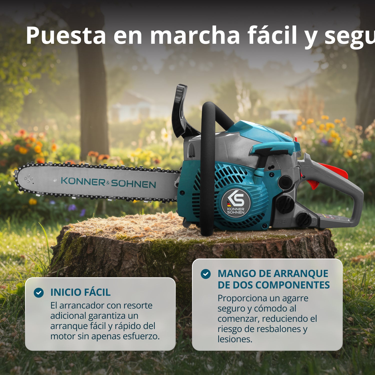 Motosierra de gasolina KS CS18G-14C