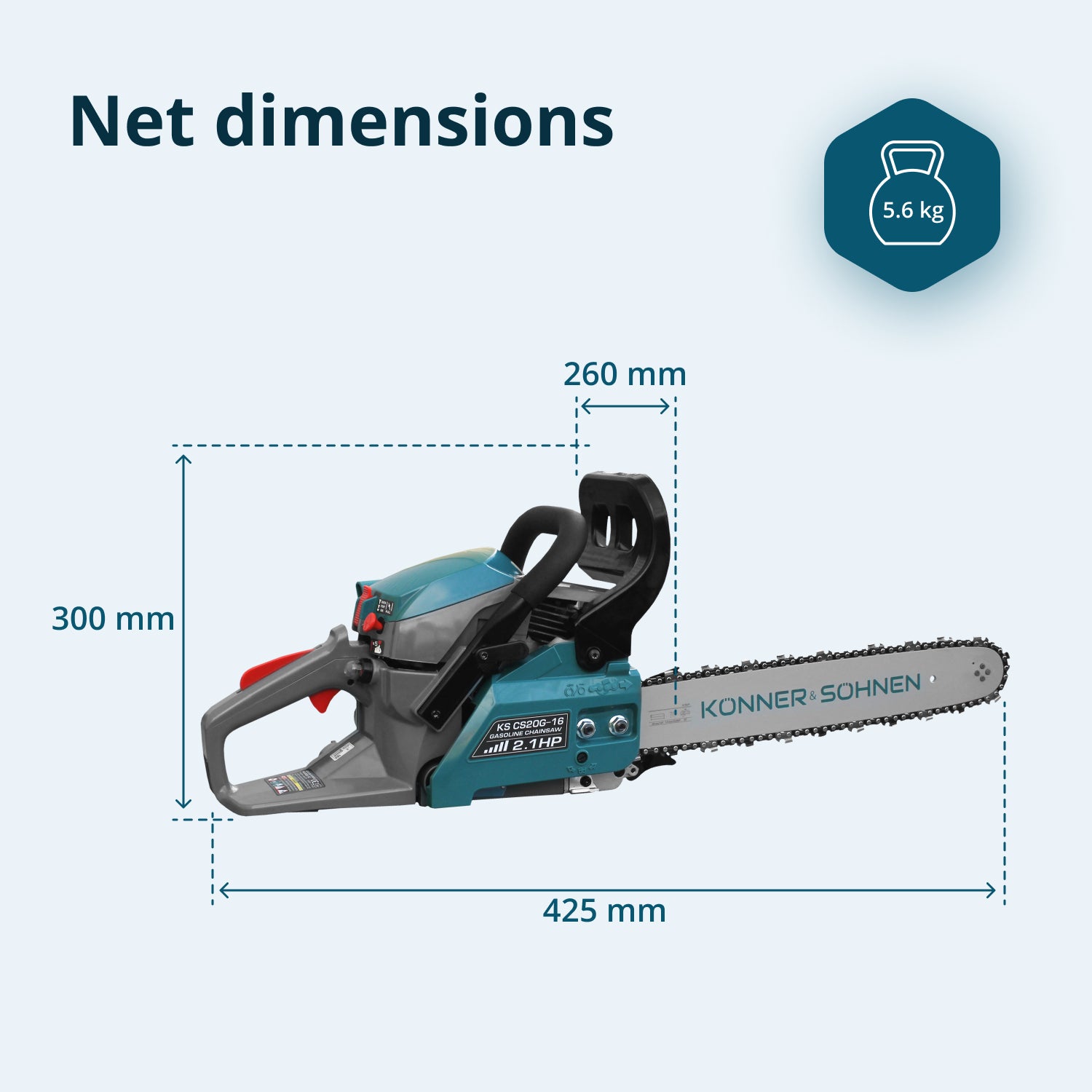 Gasoline Chainsaw KS CS20G-16