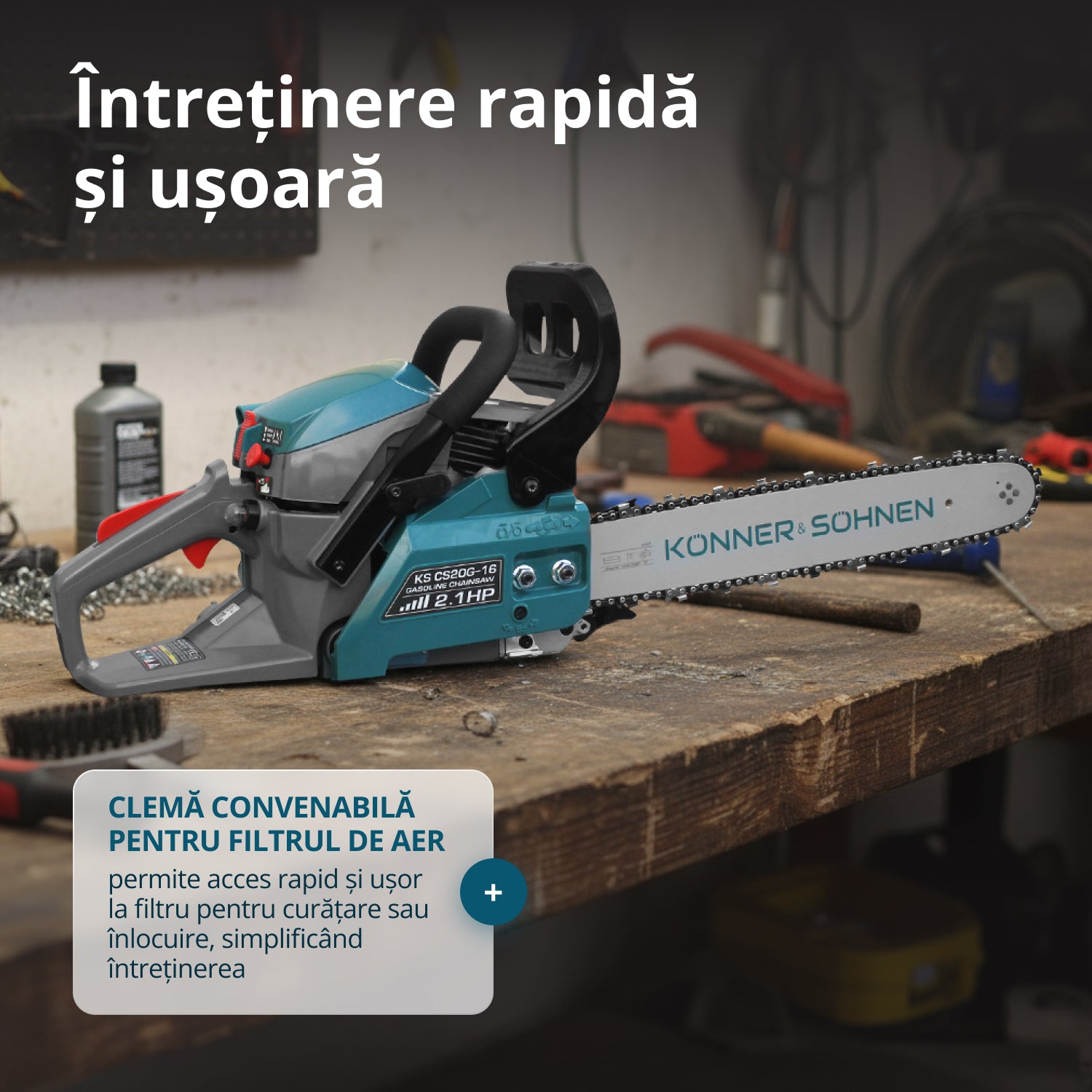 Benzin-Kettensäge KS CS20G-16