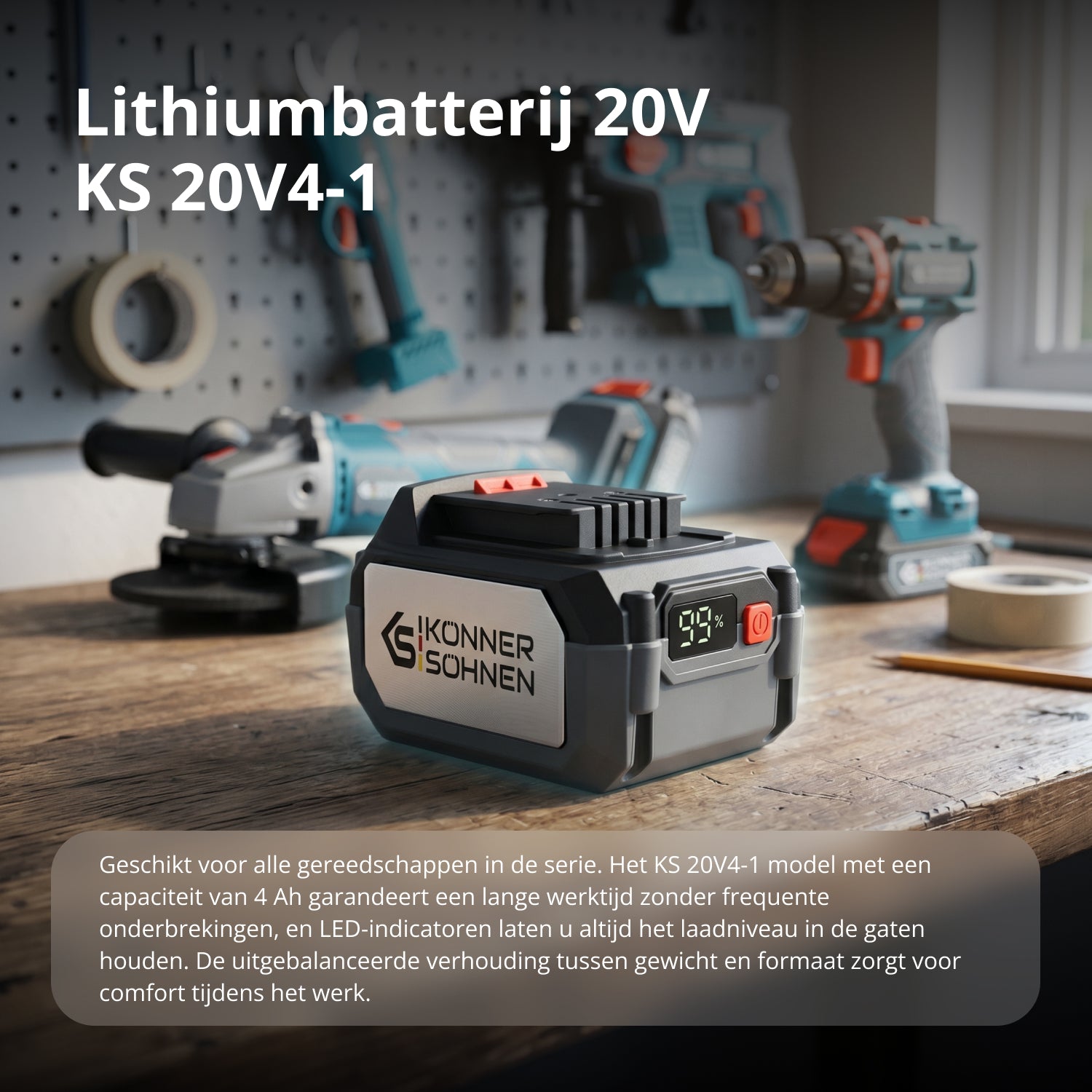 20V Lithiumbatterij KS 20V4-1