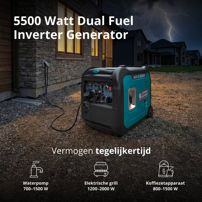 LPG/benzine invertergenerator KS 5500iEG S