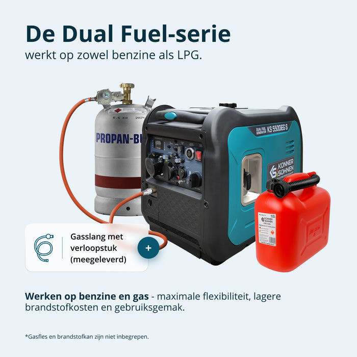 LPG/benzine invertergenerator KS 5500iEG S